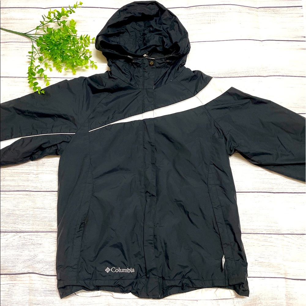 🔥Columbia women’s Sportswear hoodie waterproof & breathable black Jacket size M